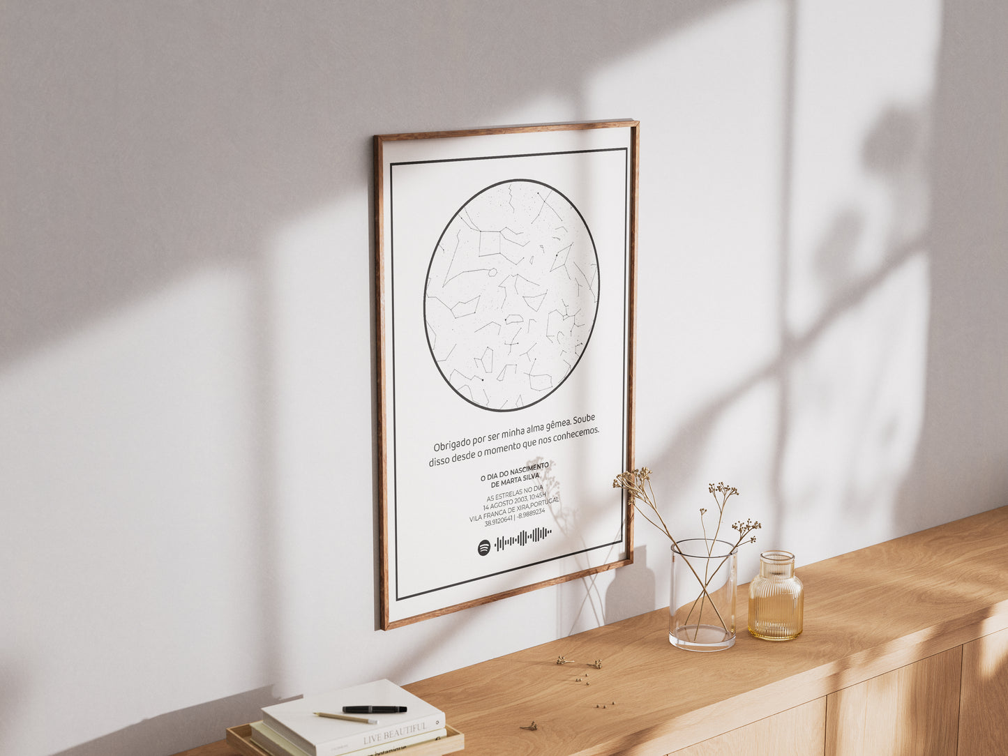 Quadro Mapa Estrelar