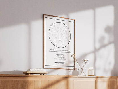 Quadro Mapa Estrelar