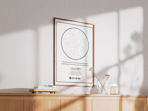 Quadro Mapa Estrelar