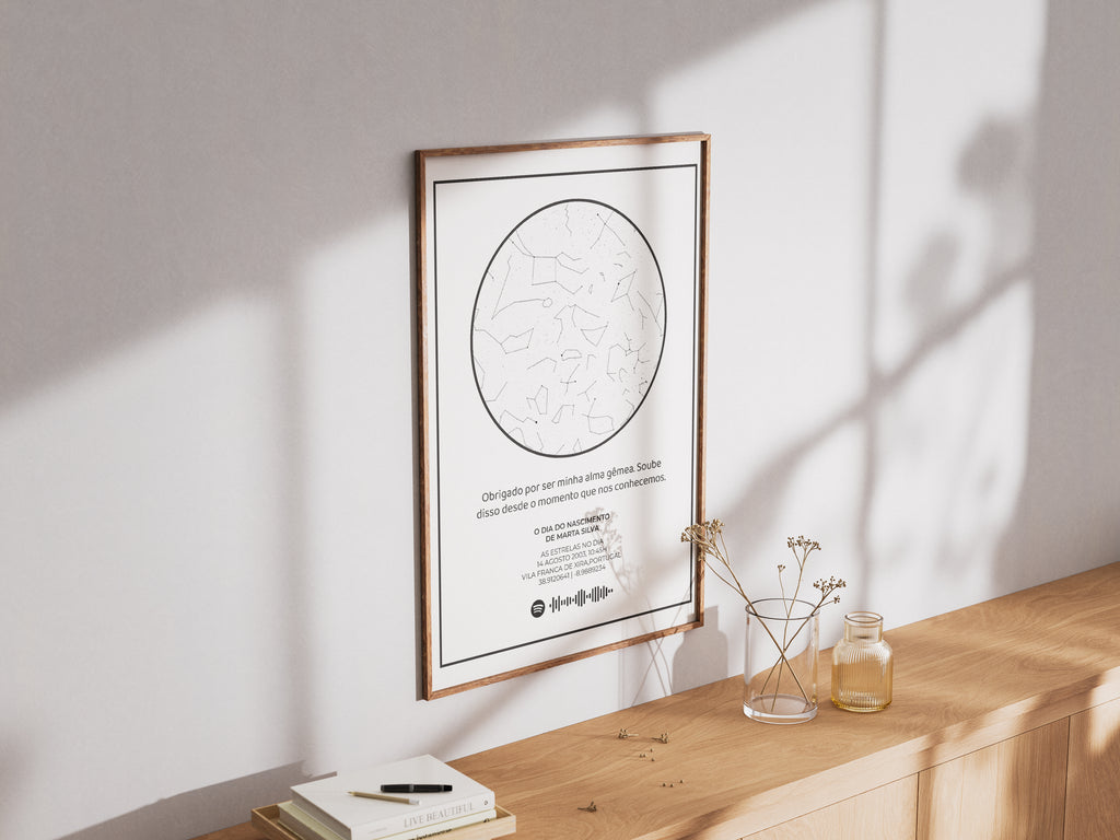 Quadro Mapa Estrelar